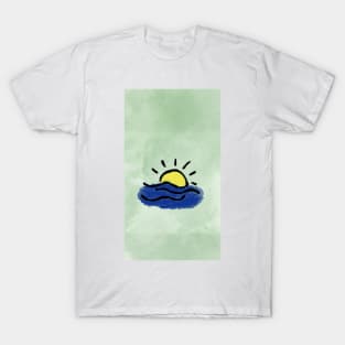 Sun And sea waves T-Shirt